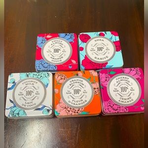 La Chatelaine Soaps and travel size lotions